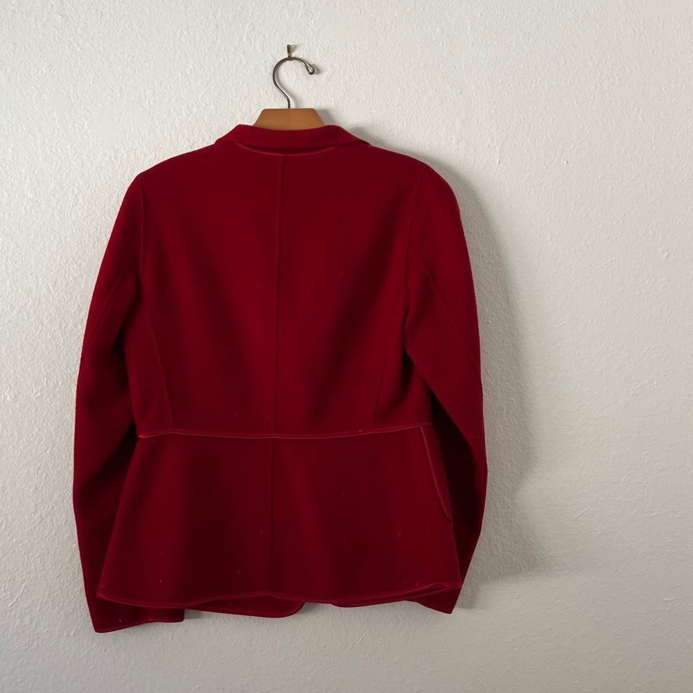 Red Wool Talbots Jacket - Picture 2 of 3